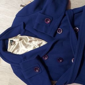 Amazing belted j crew wool jacket